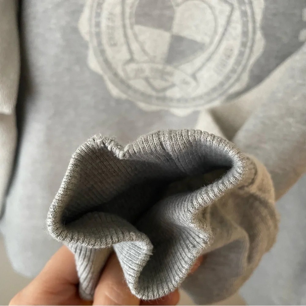 Aerie Dance Academy Big Chill Crew Sweatshirt Pullover Oversized Grey Size Small - Picture 4 of 9